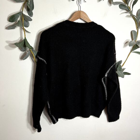 Sundry Black Crew Neck Sweater - Picture 5 of 5